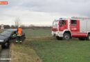 Nö: Fahrzeug steckt mit Vorderrad in Kanal