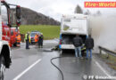Oö: Starke Rauchentwicklung an Bus auf der B 145 in Gmunden