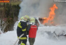 Oö: Feuerwehrjugend Hinterstoder übt Schaumangriff