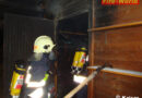 Stmk: Brand einer Gartenhütte in Peggau