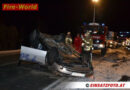 Tirol: Taxiüberschlag auf der B 173 in Söll