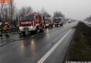 Oö: Pkw nach Unfall auf der A25 ausgebrannt