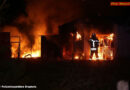 Deutschland: Brand eines Garagenkomplexes in Erichshof