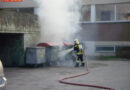 Oö: Containerbrand bei der Hauptschule in Rohrbach