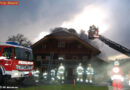 Sbg: Serie von Einsätzen in Abtenau schließt mit Dachstuhlbrand