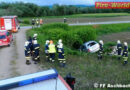 Nö: Autoüberschlag auf der B 122 in Aschbach