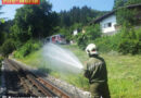 Tirol: Böschungsbrand und Scherben-Sammeln bei 36°C