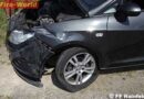 Nö: Pkw prallt auf der LB18 gegen eine Verkehrsinsel