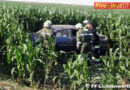 Nö: Pkw mit sechs Insassen bei Lichtenwörth in Maisfeld überschlagen