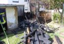 Nö: Schuppen bei Eintreffen der Feuerwehr in Vollbrand