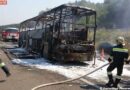 Nö. Reisebus auf der A21 ausgebrannt