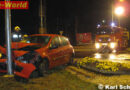 Stmk: Mit dem Auto in den Kreisverkehr (Knittelfeld)