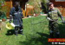 Oö: Mahlzeit! Feuerwehr rettet Schlange samt deren Mittagessen aus Gartenmauer