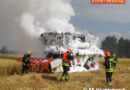 Oö: Mähdrescher-Vollbrand in Vöcklabruck
