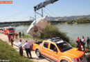 Oö: 4-fach-Personenrettung nach Bootskenterung auf Donau in Linz