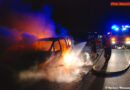 Nö: Pkw auf der A2 bei Wiener Neudorf in Vollbrand