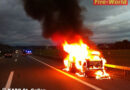 Schweiz: Autovollbrand auf der A1 bei Uzwil