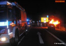 Bayern: Autovollbrand auf der BAB 8 bei Augsburg