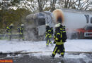 Deutschland: Brand einer Zugmaschine eines Sattelschleppers in Buxtehude