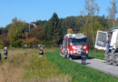 Stmk: Voller Betonmischer in Ettendorf in Schräglage