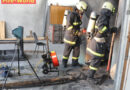 Oö: Brand in einer Halle in Gmunden