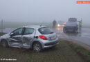 Oö: Aufräumarbeiten nach Kreuzungs-Crash in Poxham bei Hartkirchen