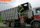 Nö: Heiße Asche entzündet sich in Müllcontainer eines Lkw