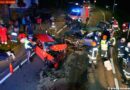 Oö: Totalsperre der B137 nach Unfall mit zwei Fahrzeugen