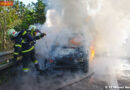 Nö: Mercedes auf der A2 bei Wiener Neustadt in Vollbrand