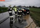 Oö: Pkw kommt von der Fahrbahn ab und landet in einem Acker
