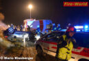 Oö: Auto-Dachlandung bei Verkehrsunfall bei Lasberg