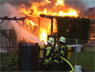 Video: Vollbrand einer Gartenhütte in Heiligenstadt