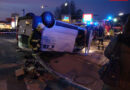 Nö: Spektakulärer Verkehrsunfall mit Pkw und Kleinbus in Langenzersdorf
