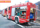 Tirol: Reifenbrand bei Fahrzeugtransporter auf der A 12