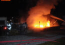 Deutschland: Wohnwagen abgebrannt, Flammenübergriff verhindert!