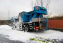 Nö: Brand von einem Kranfahrzeug am Zubringer zur S1