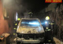 Oö: Pkw-Brand droht in Micheldorf auf Haus überzugreifen