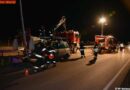 Nö: Pkw fährt auf eine Verkehrsinsel und rammt eine Laterne
