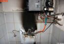 Nö: Wohnungsbrand -> Gastherme in Brand geraten