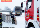 Nö: Zwei Lkw-Bergungen bei winterlichen Bedingungen in Wieselburg
