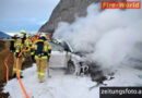 Tirol: Fahrzeugbrand auf der Inntalautobahn bei Zirl