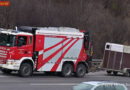 Nö: Verkehrsunfall zwischen einem Pkw und einem Pkw-Pferdeanhängergespann