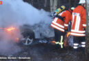 Deutschland: BMW nach Glätteunfall in Flammen