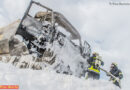 Oö: Lkw-Zugmaschinen-Vollbrand in Ried in der Riedmark (+Video)