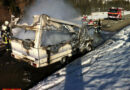 Schweiz: Wohnmobil in Schangau in Vollbrand