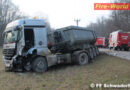 Nö: Eingeklemmte Person nach Pkw – Lkw-Unfall bei Schwadorf