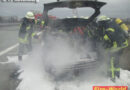 Deutschland: Auto bei Sottrum während der Fahrt in Brand geraten