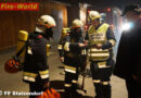 Nö: Unterabschnittsatemschutzübung der Feuerwehr Statzendorf in Tischlerei