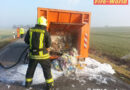 Deutschland: Brand in Abfall-Lkw-Mulde