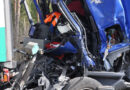 Deutschland: Unfall mit vier Lkw auf der A7 -> Ein Lenker getötet